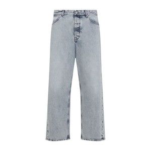 Jil Sander Antartic Blue Cotton 183 Aw 23 Treated Trousers - NWT